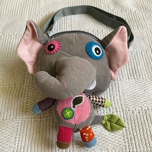 Eco Snoopers Elephant, Child Plush Backpack, Fanny Pack, Flip Flop the Elephant